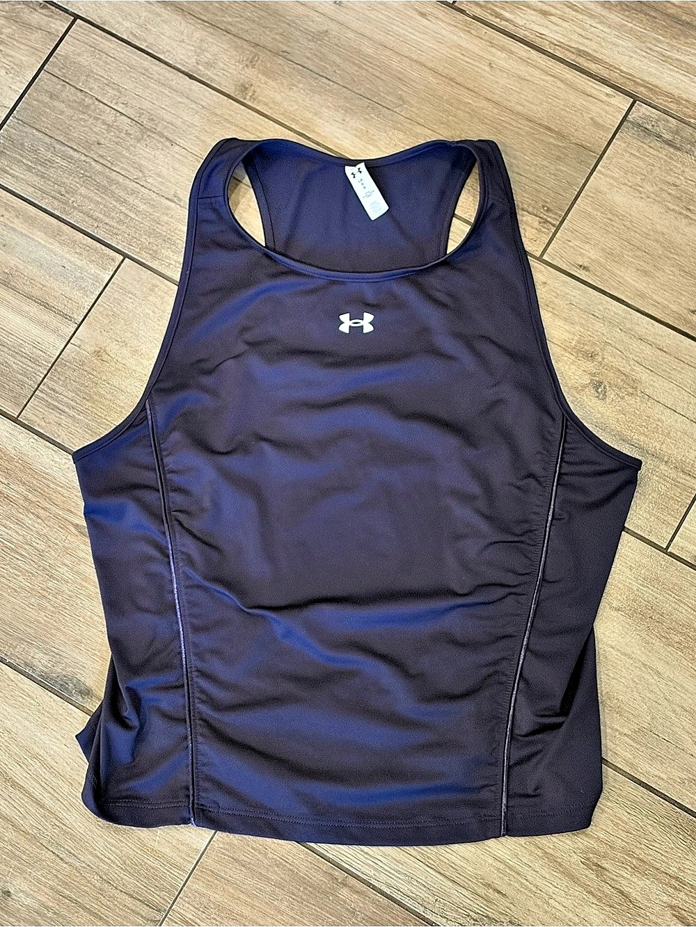 Under Armour Motion High Neck Tank Women's Purple Tank Top Large
